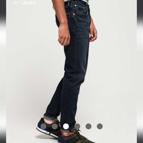 SUPER DRY MEN'S CONNOR BLUE TAPER JEANS PANTS 34 - Picture 11 of 13